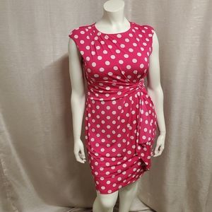 Pink & White Polka Dot Dress